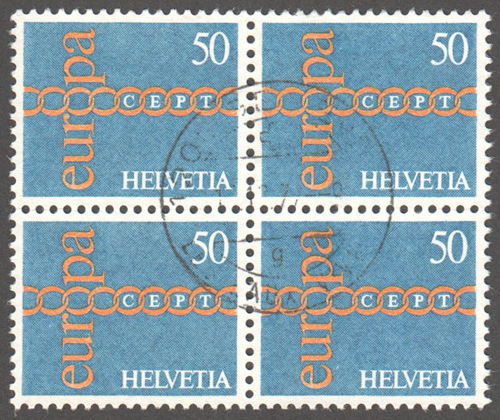 Switzerland Scott 532 Used Block - Click Image to Close